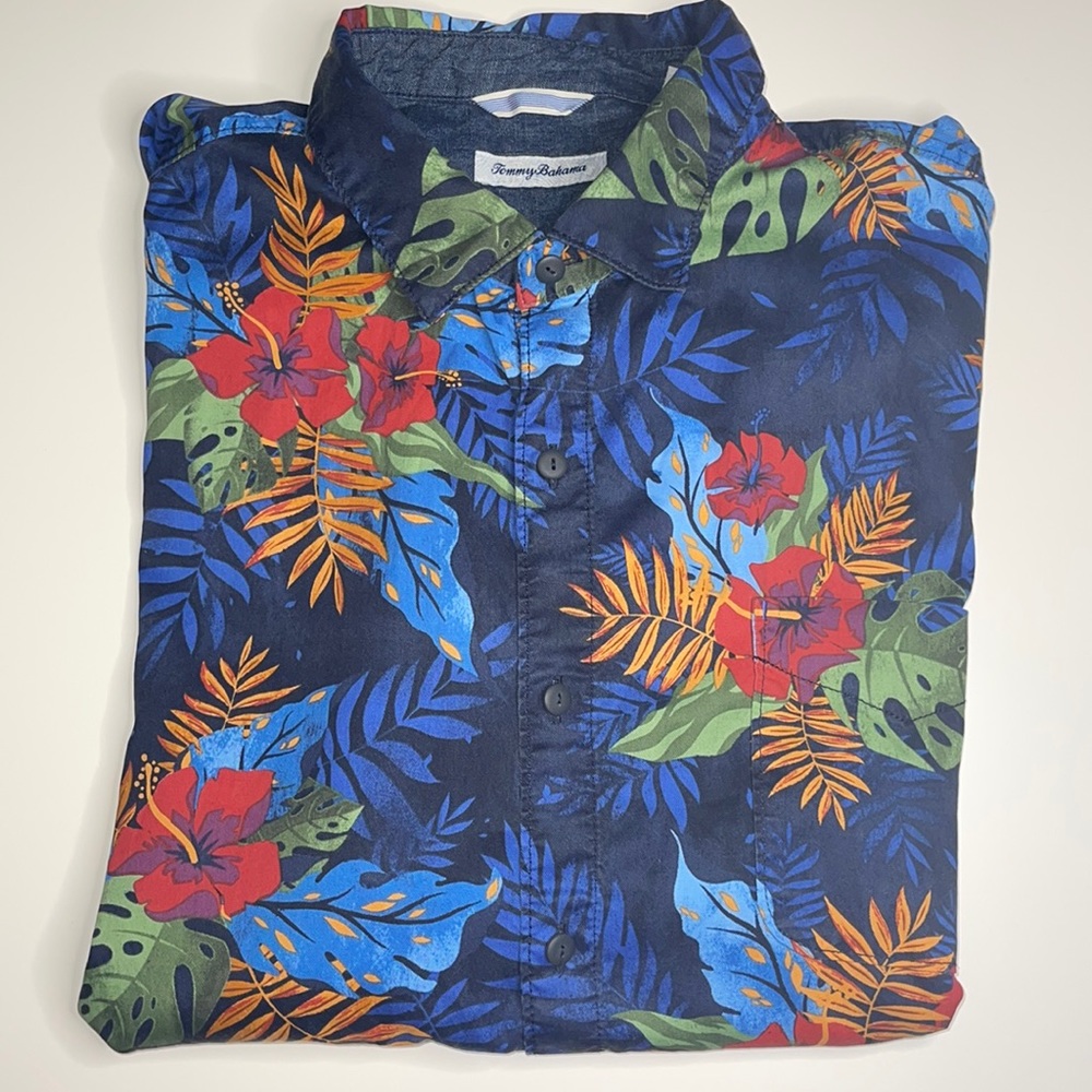 Tommy Bahama XXL Hawaiian dress short sleeve button down